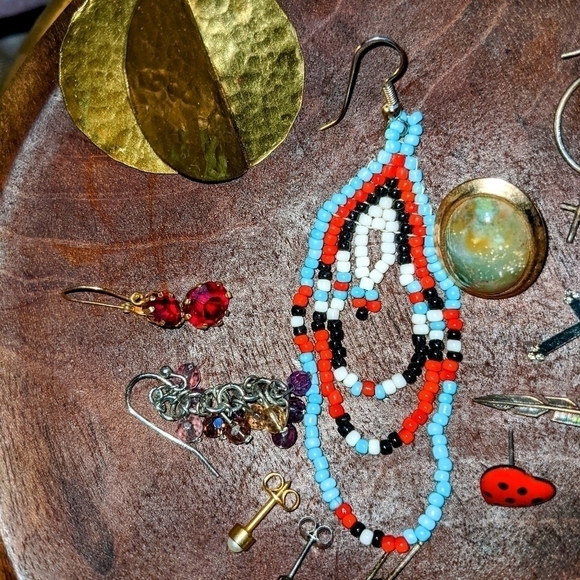Lot of Single Earrings of All Kinds - Picture 4 of 6